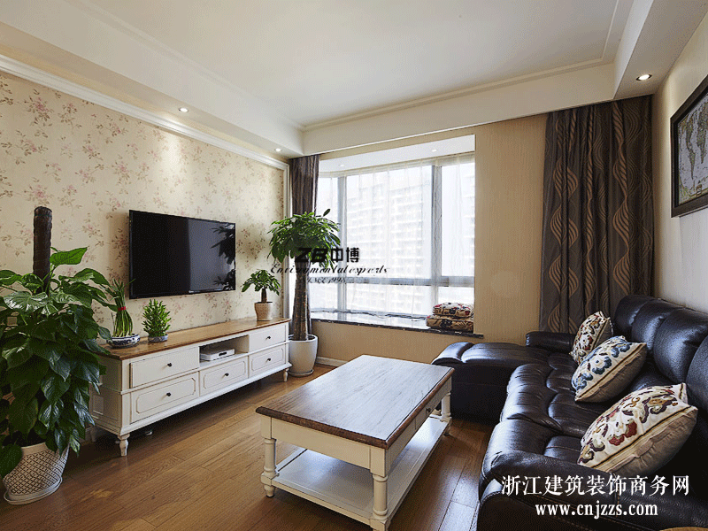 觀瀾時(shí)代90方現(xiàn)代簡(jiǎn)歐家裝——不像是公寓更像是別墅